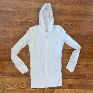 Lululemon Athletica White Hoodie Sweatshirt
